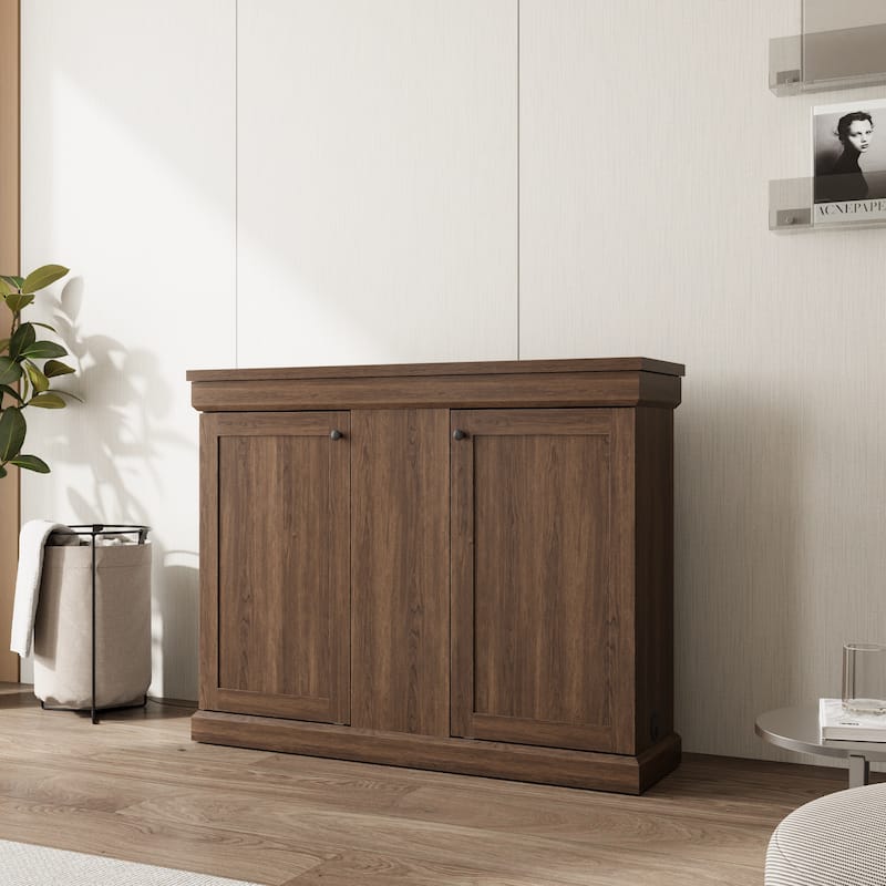 Motorized TV Lift Cabinet for TVs up to 50 Inch, Pop Up TV Lift Console with Remote Control, Hidden TV Cabinet Stand