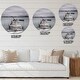 preview thumbnail 4 of 8, Designart 'Pier and Boats at Seashore' Oversized Coastal Wall CLock