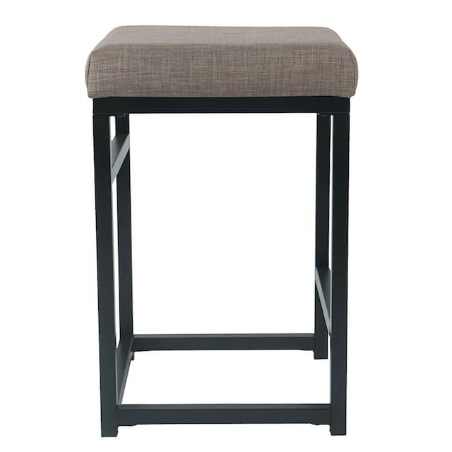 HomePop Open Back Metal 24" Counter Stool - 24 inches - 24 inches