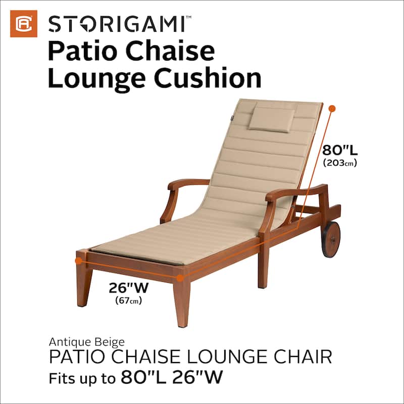 Mushola FadeSafe Chaise Lounge Cushion by Havenside Home