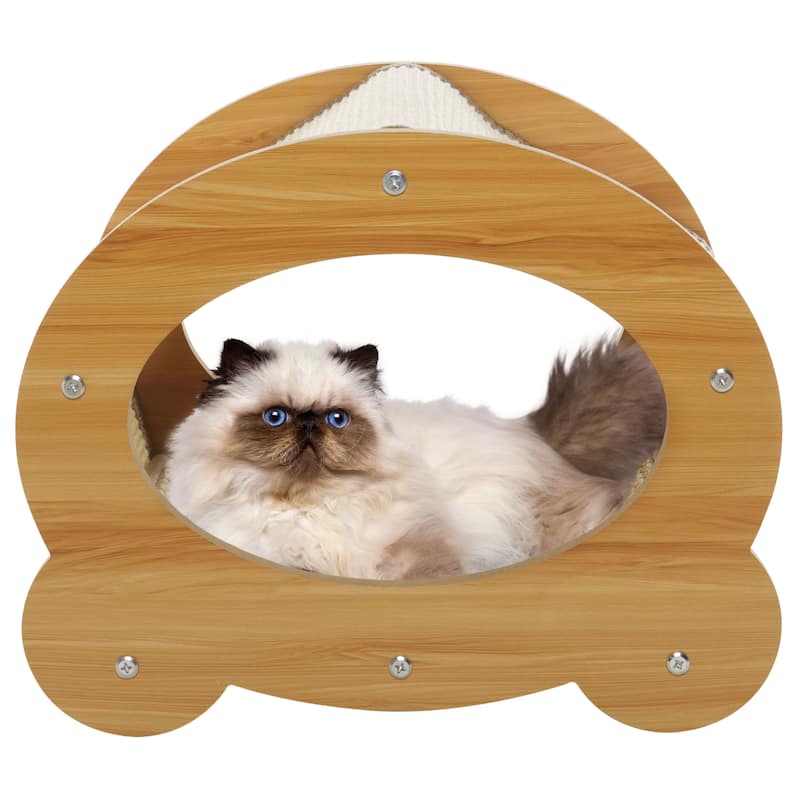 SAFAVIEH Home Natural/Ivory 19"W x 15"L x 15"H Sisal Cat Scratch House - 19"W x 15"L x 15"H