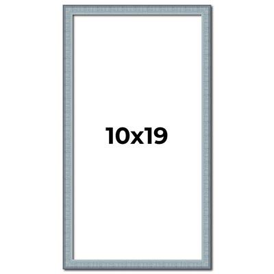 10x19 Frame Rustic Sky Blue Solid Wood Picture Frame | 0.75 Inch