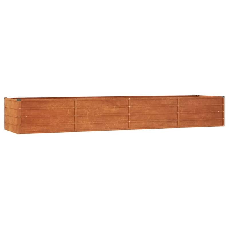 vidaXL Garden Raised Bed Outdoor Patio Backyard Planter Rusty Corten Steel