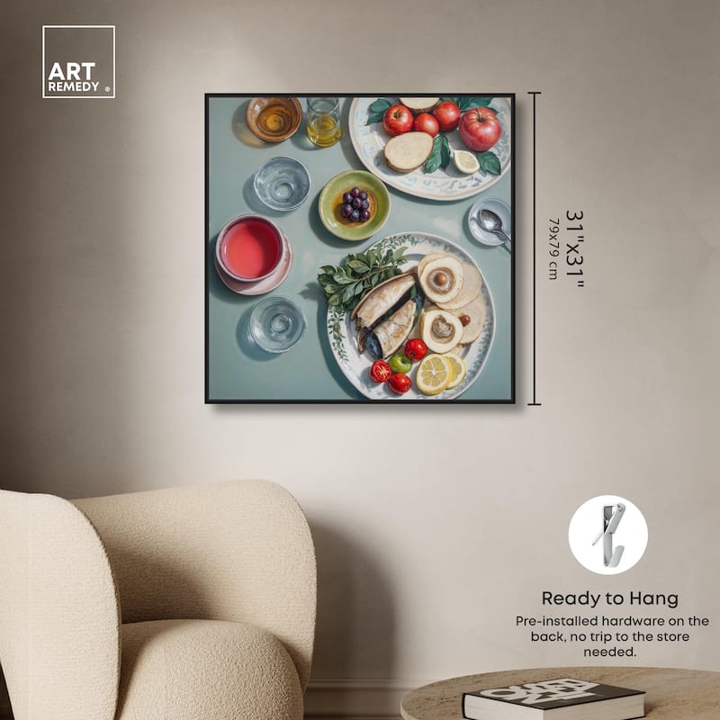 Sea Feast Canvas by Art Remedy