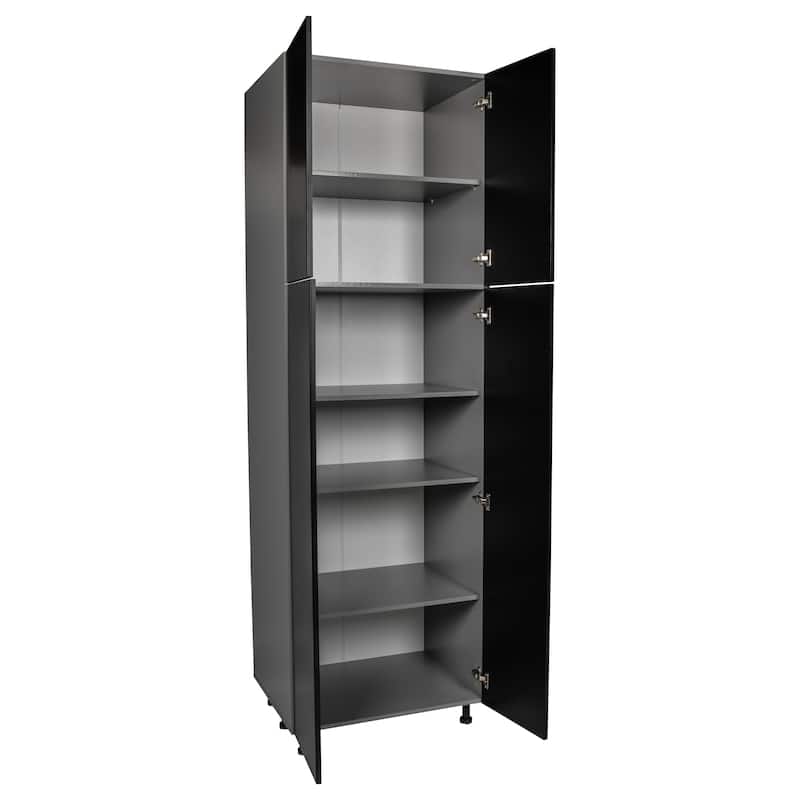 24" x 90" Utility Cabinet-Four Door-Grey - 24 x 90 x 23 3/8