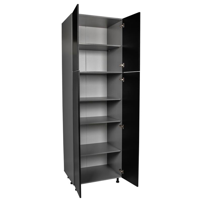 36" x 90" Utility Cabinet-Four Door-Grey - 36 x 90 x 23 3/8