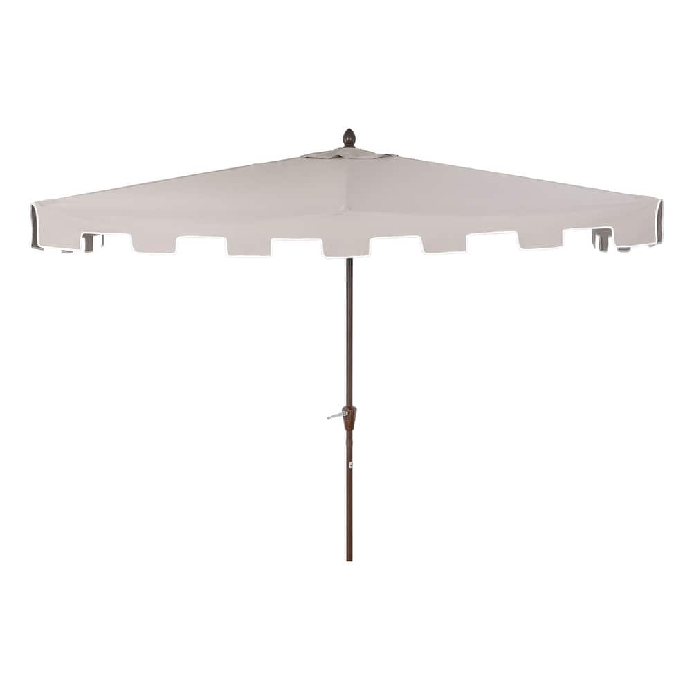 Beverly 9 ft. Classic MidCentury Rectangular Half Market Patio Umbrella with Crank, Wind Vent and UV Protection, by JONATHAN Y