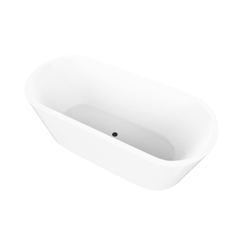 Vanity Art 54" Acrylic Freestanding Soaking Bathtub