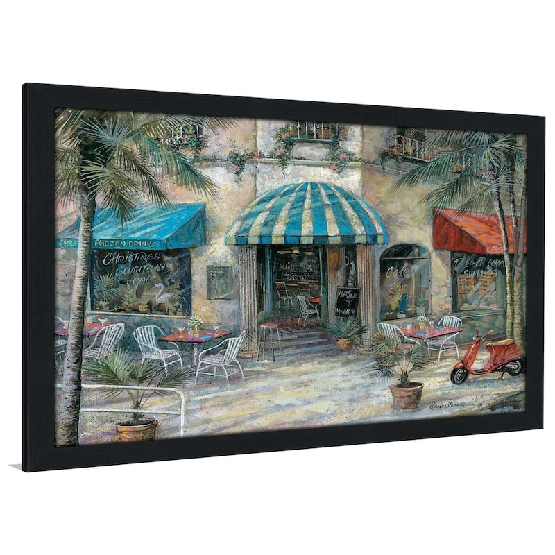 "Christines South Beach Cafe" by Ruane Manning Print on Acrylic.