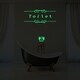 preview thumbnail 3 of 3, Walplus Peel and Stick Wall Stickers Glow In The Dark Toilet Decor