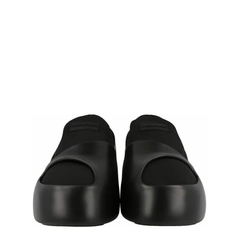 Ferragamo Lunar Paneled Slip-On Sneakers