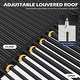 preview thumbnail 20 of 194, EROMMY Outdoor Louvered Pergola with Adjustable Aluminum Roof – Rainproof Gazebo for Patio & Garden