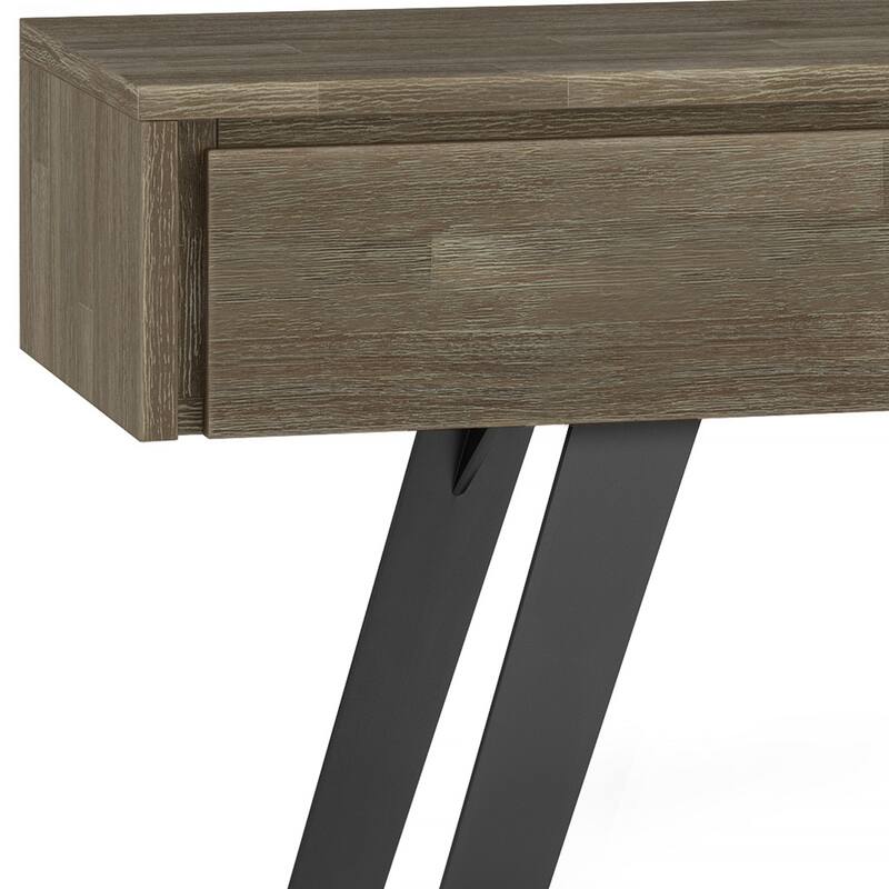WYNDENHALL Mitchell 60 inch Wide Modern Industrial Console Sofa Table - 60 W x 16 D x 30 H