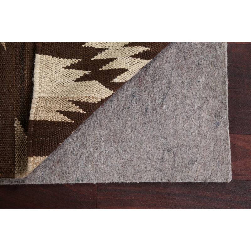 Geometric Tribal Natural Dye Kilim Oriental Wool Area Rug Hand-woven - 4'8" x 6'8"