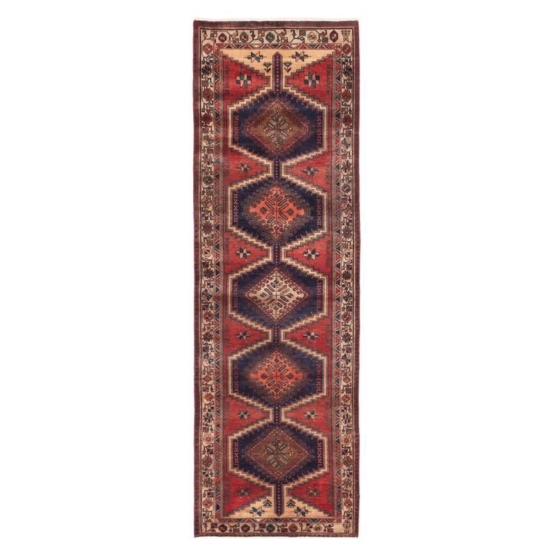 ECARPETGALLERY Hand-knotted Konya Anatolian Red Wool Rug - 3'5 x 11'2