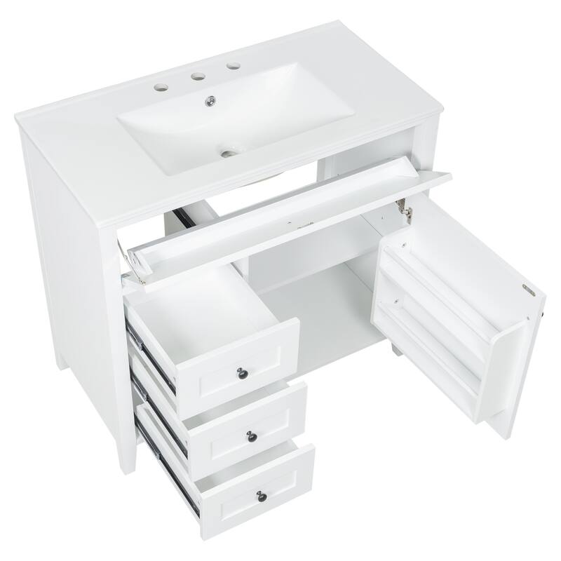 GDFStudio - Adrian Montgomery Modern Freestanding Bathroom Vanity