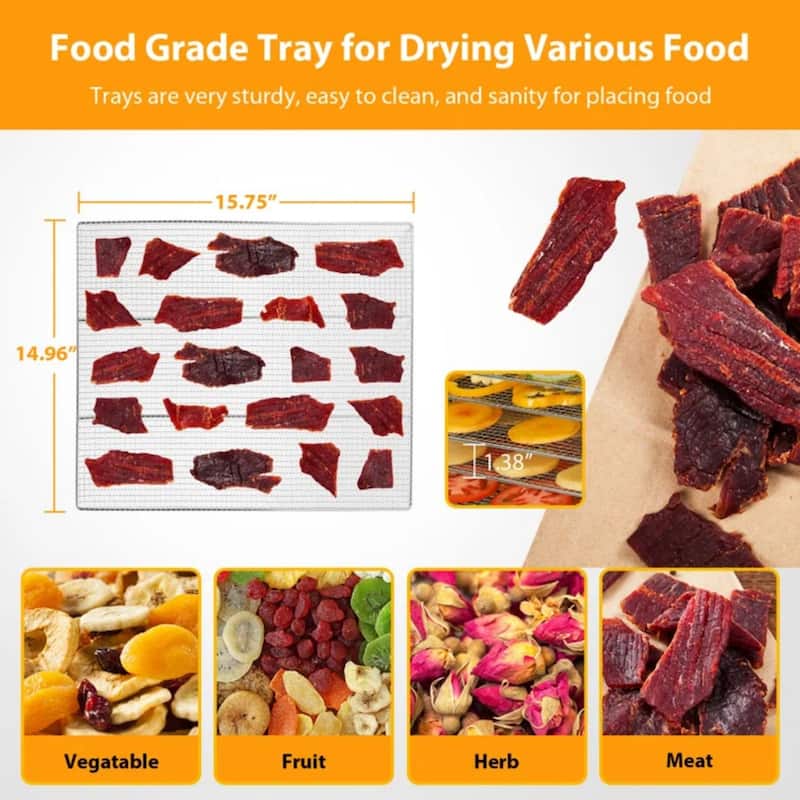 Stainless Steel Commercial Food Dehydrator for Food and Jerky