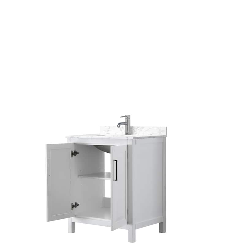Daria 30 Inch Single Vanity, Cultured Marble Top