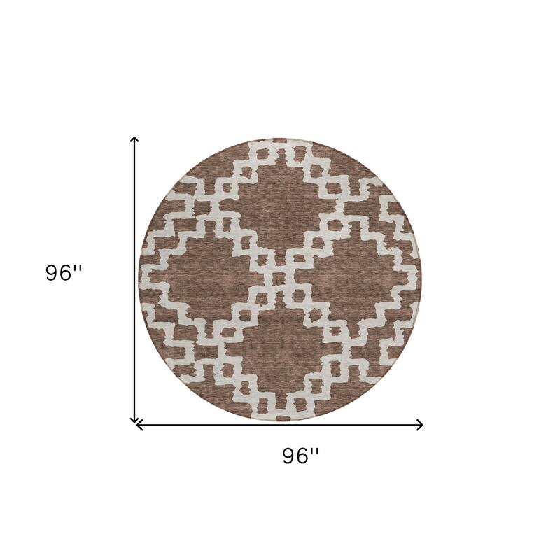 HomeRoots Geometric Transitional Rectangle Outdoor Rug