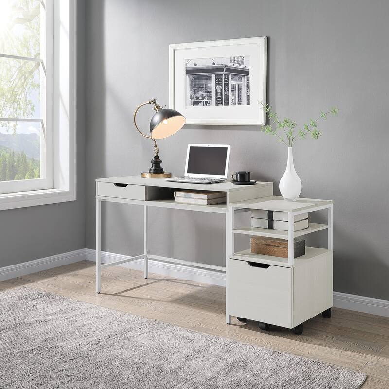 Contempo 40" Desk with Drawer and Shelf