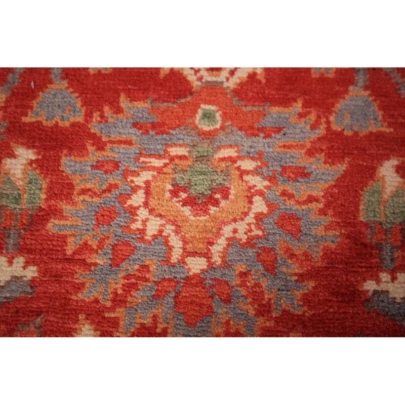 Floral Kazak Oriental Foyer Rug Hand-Knotted Traditional Wool Carpet - 2'0" x 3'0"