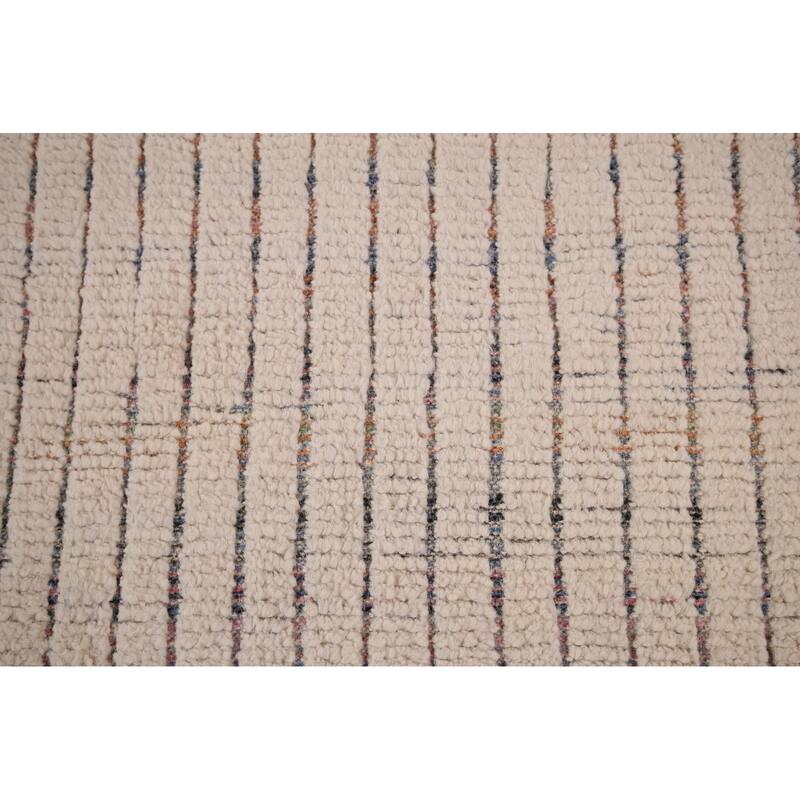 Earth Tone Moroccan Large Modern Area Rug Handmade Wool Carpet - 11'11"x 18'8"
