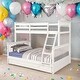 preview thumbnail 54 of 63, Twin over Twin House Bunk Bed With Shelves And Drawers