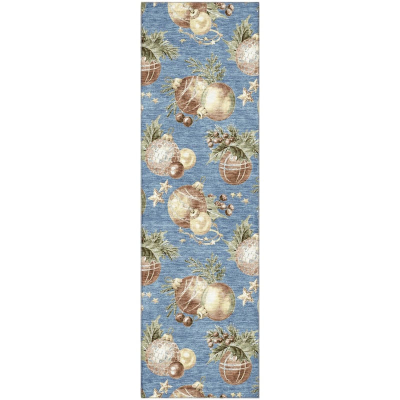 Premium Washable Super Soft Holiday Ornament Mayfield Rug