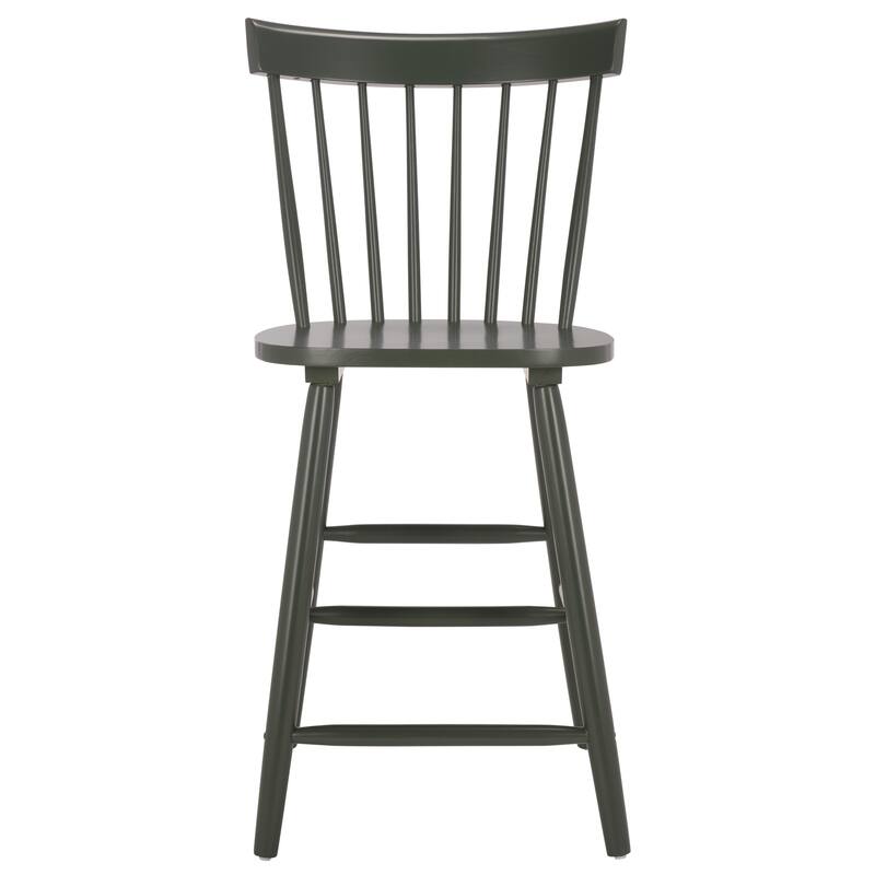 SAFAVIEH Biddie 24-inch Spindle Farmhouse Counter Stool (Set of 2) - 20" W x 21" D x 39" H - 20"W x 21"D x 39"H