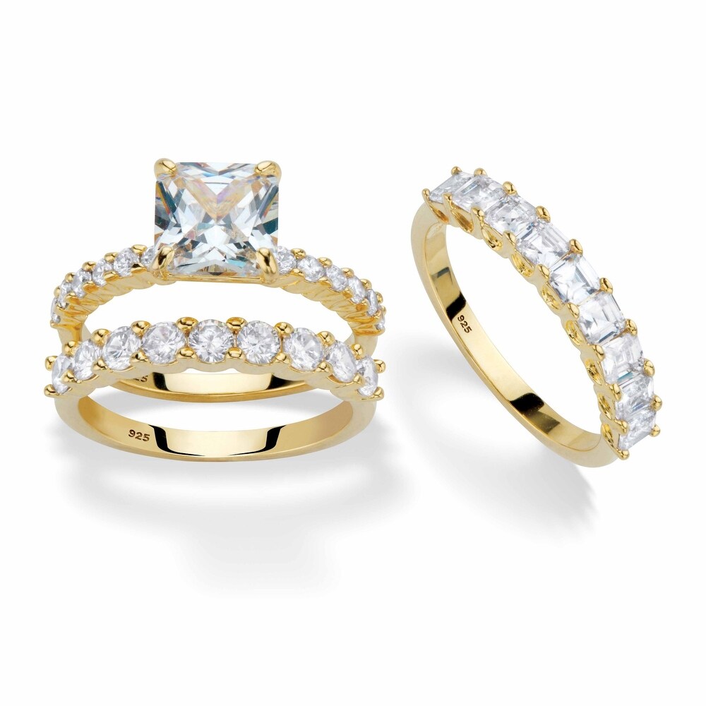Gold and silver wedding ring set clearance