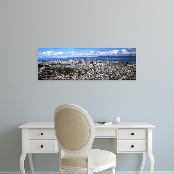 Easy Art Prints Panoramic Image 'Cityscape viewed from the Twin Peaks, San Francisco, California, USA' Canvas Art