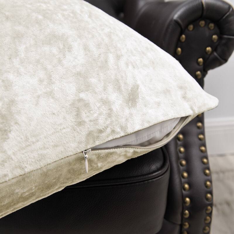 Rancho Crushed Velvet Throw Pillow Cover Set, NO INSERT