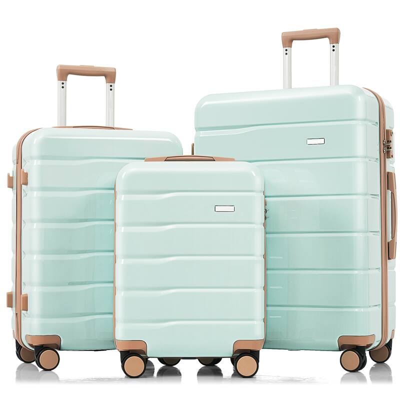 3-Piece TSA Lock Travel Luggage Set by Harper&Bright Designs