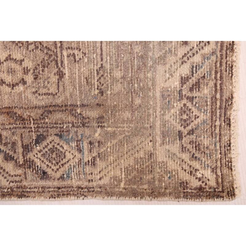 ECARPETGALLERY Hand-knotted Antalya Vintage Tan Wool Rug - 3'3 x 9'2