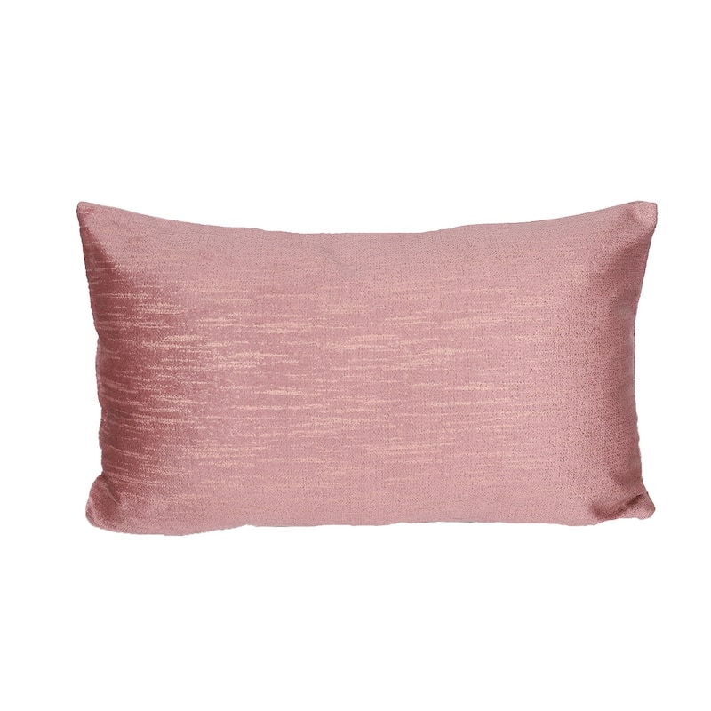HomeRoots 13" X 21" Maroon Polyester Zippered Pillow
