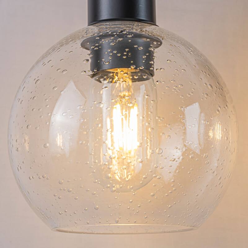 Starsky Modern 3-Light Dimmable Vanity Light with Seeded Glass Globes