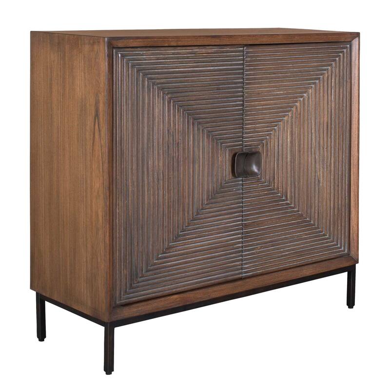 Uttermost Bottom Line 2 Door Wood Cabinet - 36.00" W x 14.00" H x 33.00" D