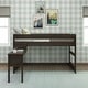 preview thumbnail 5 of 20, Max and Lily Farmhouse Twin-Size Low Loft with Hook-on Desk