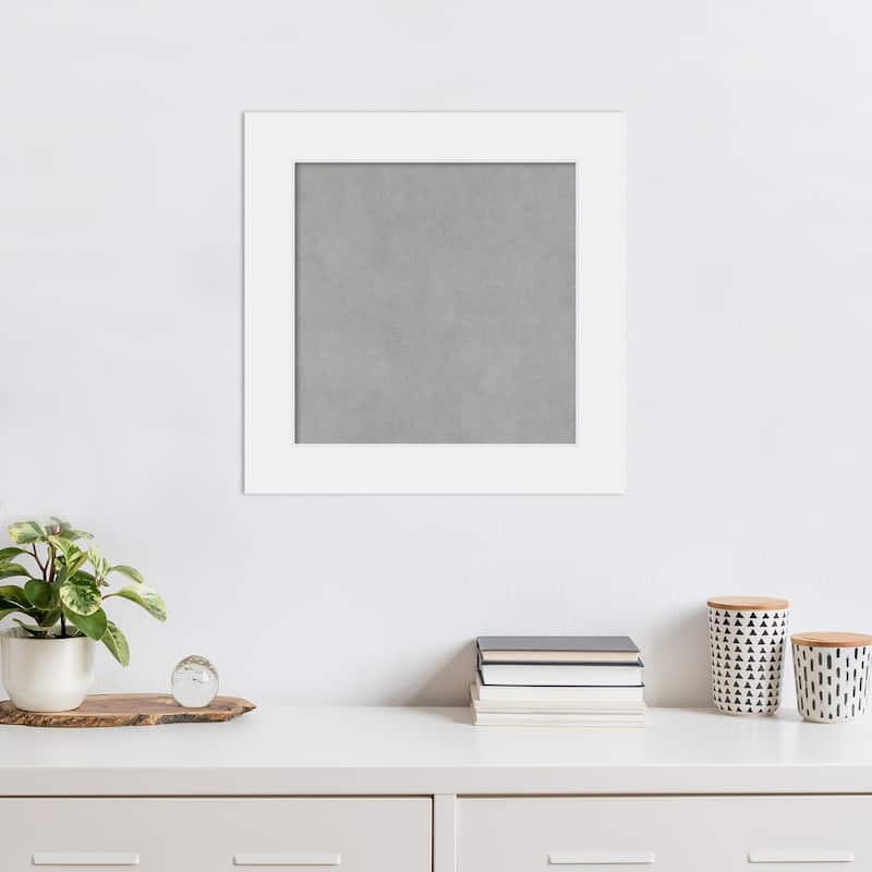 Amanti Art Corvino White Framed Magnetic Board