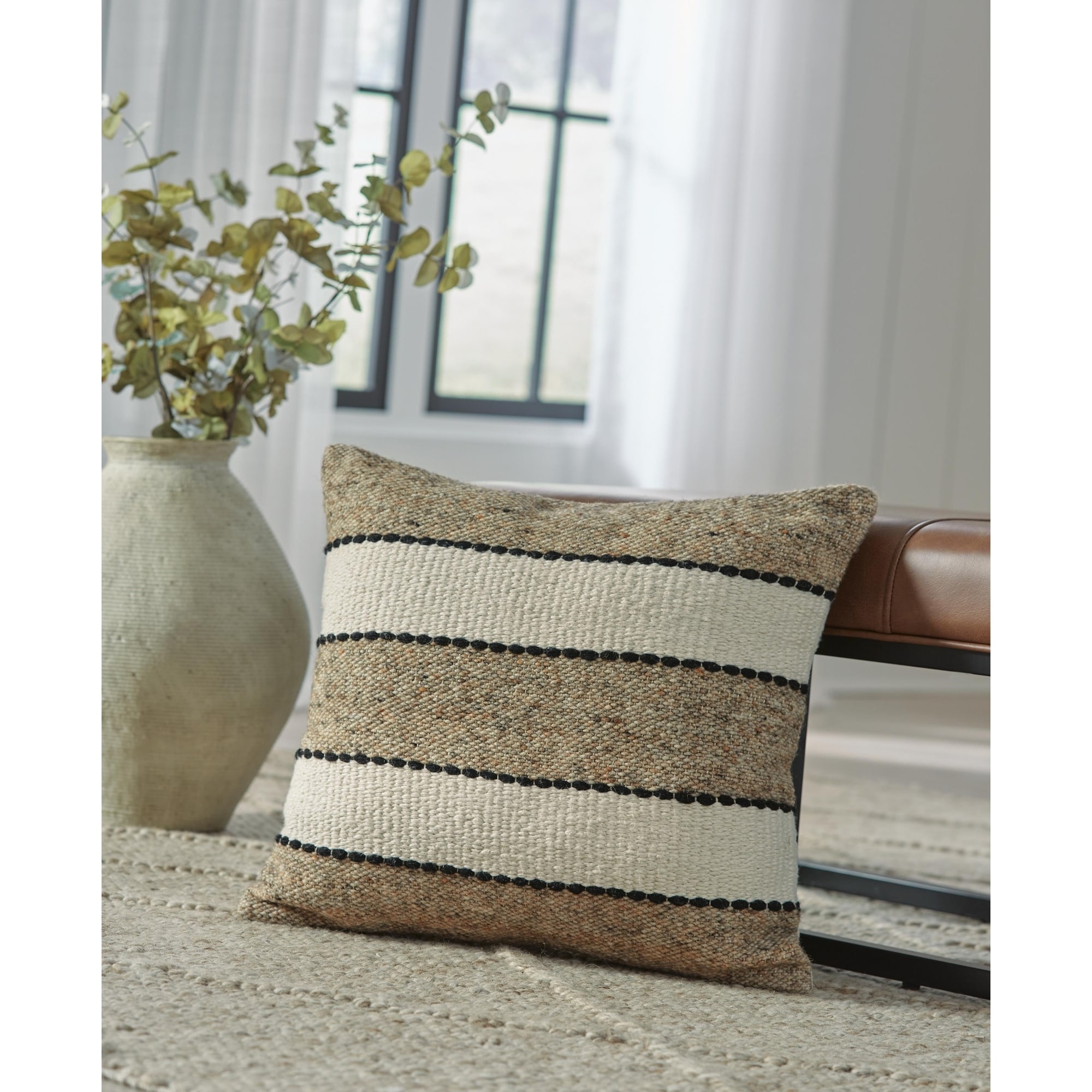 Signature Design by Ashley Rueford Brown/Black Pillow