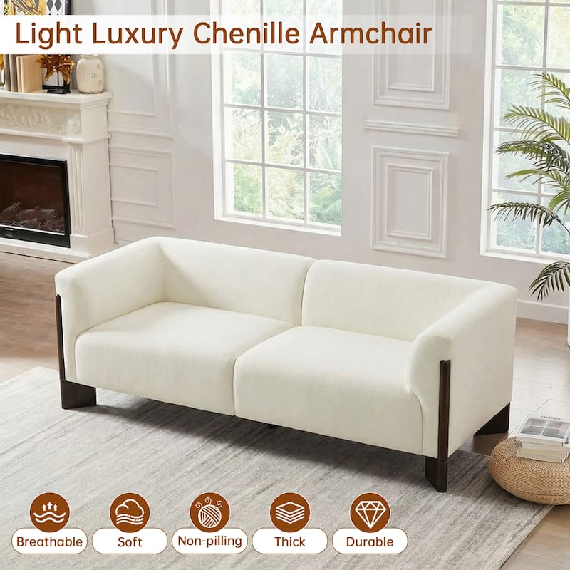 Upholstered Oversized Sofa Loveseat Set of 2