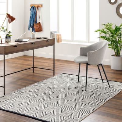Paxtone Handmade Modern Wool Blend Area Rug