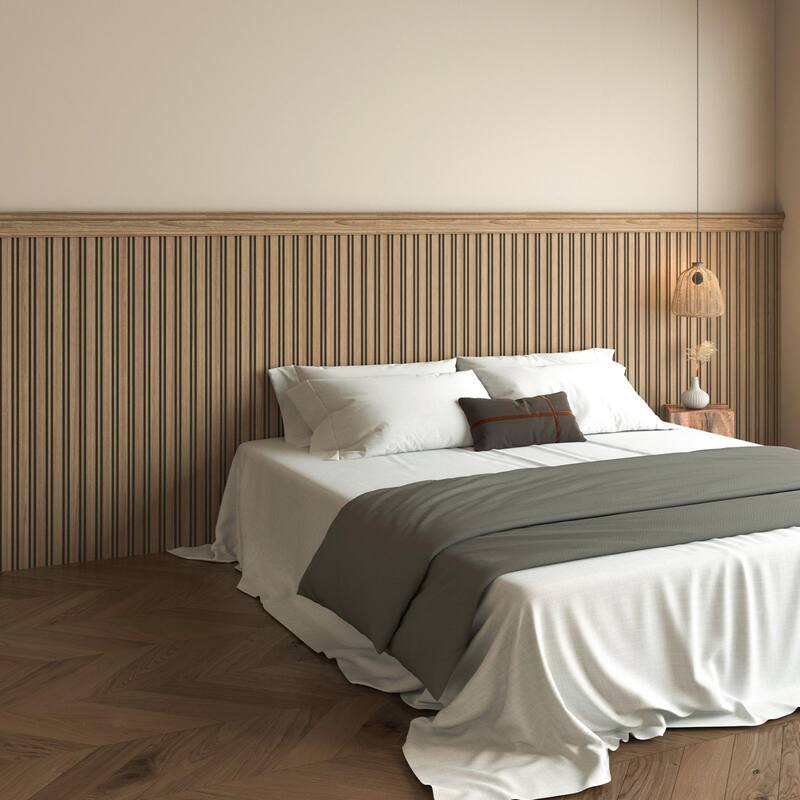 Art3d Decorative PS Wall Panel Kit with Trim, 12 Panels & 4 Edge Strips - N/A