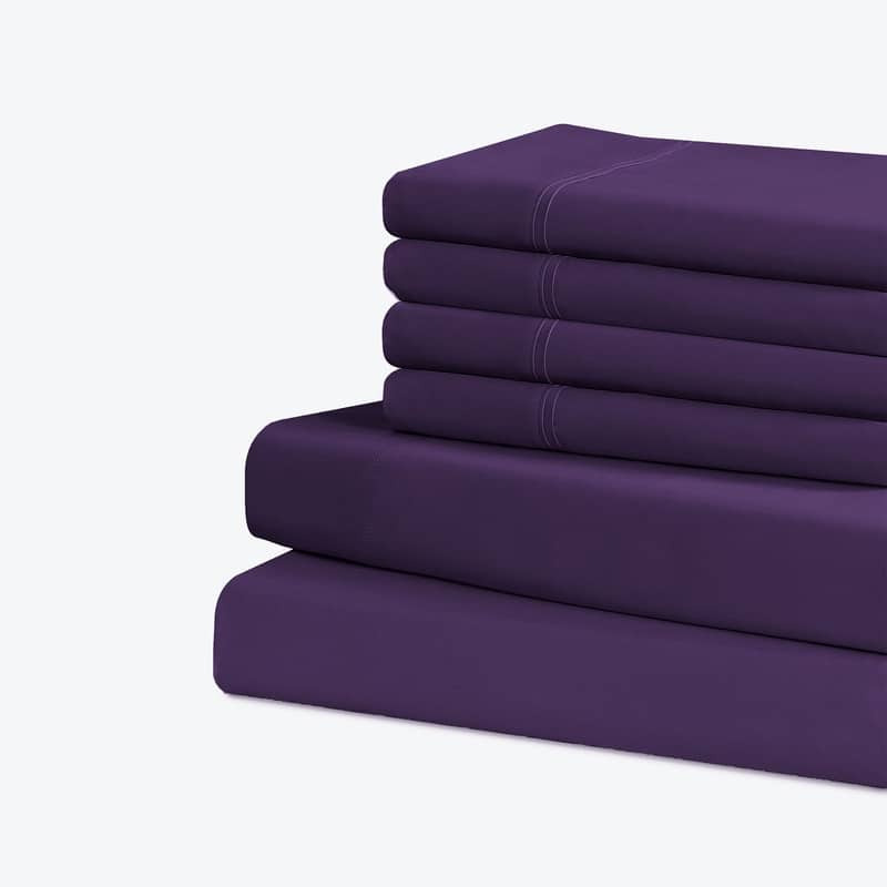 Swift Home Premium Ultra Soft Microfiber 6-Piece Sheet Set with Extra Pillowcases