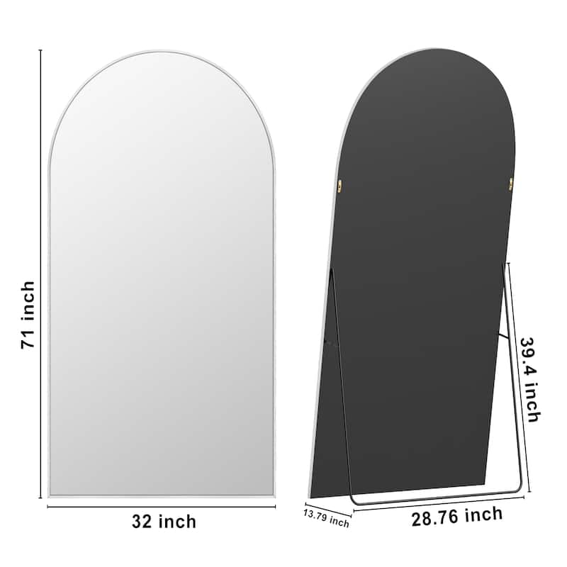 Arched Full Length Mirror Large Floor Mirror