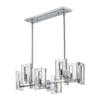 Suave 8-Light Linear Chandelier - Polished Nickel