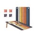 preview thumbnail 1 of 3, Blue Retro Stripes Cornhole Pong Game