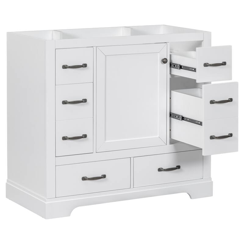 36" Bathroom Vanity without Sink, Cabinet Base Only