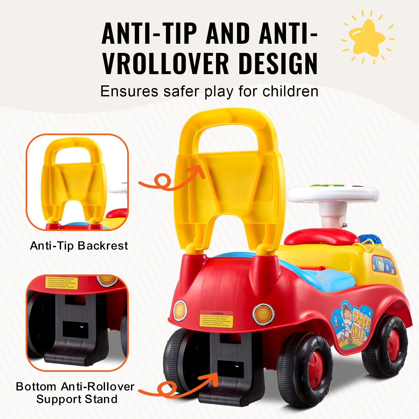 4 Pack Press And Go Cars For Toddlers Cartoon Character Toy