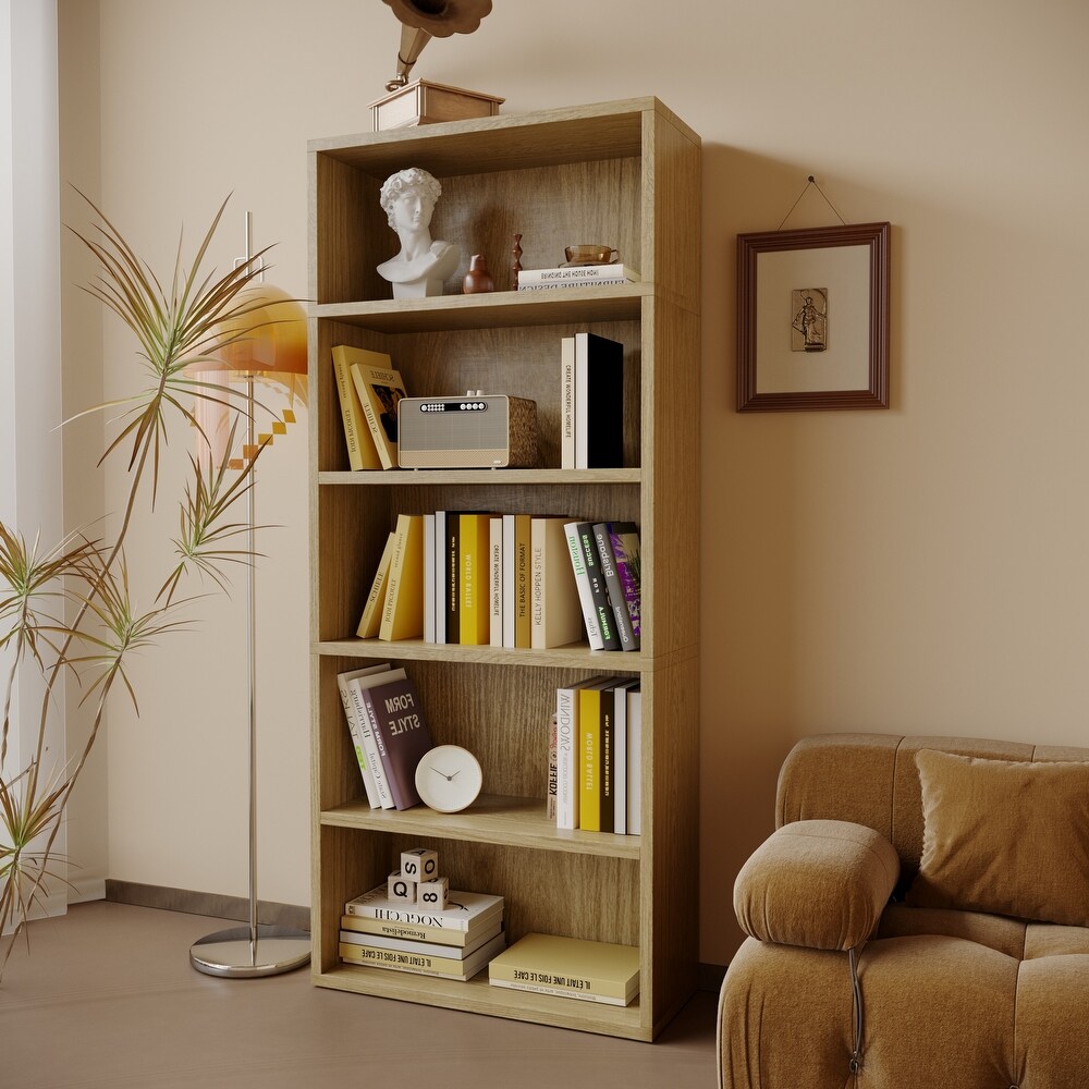 TURIN 60 Wall Bookshelf, 4-Tier Floating Shelves for Bookcase